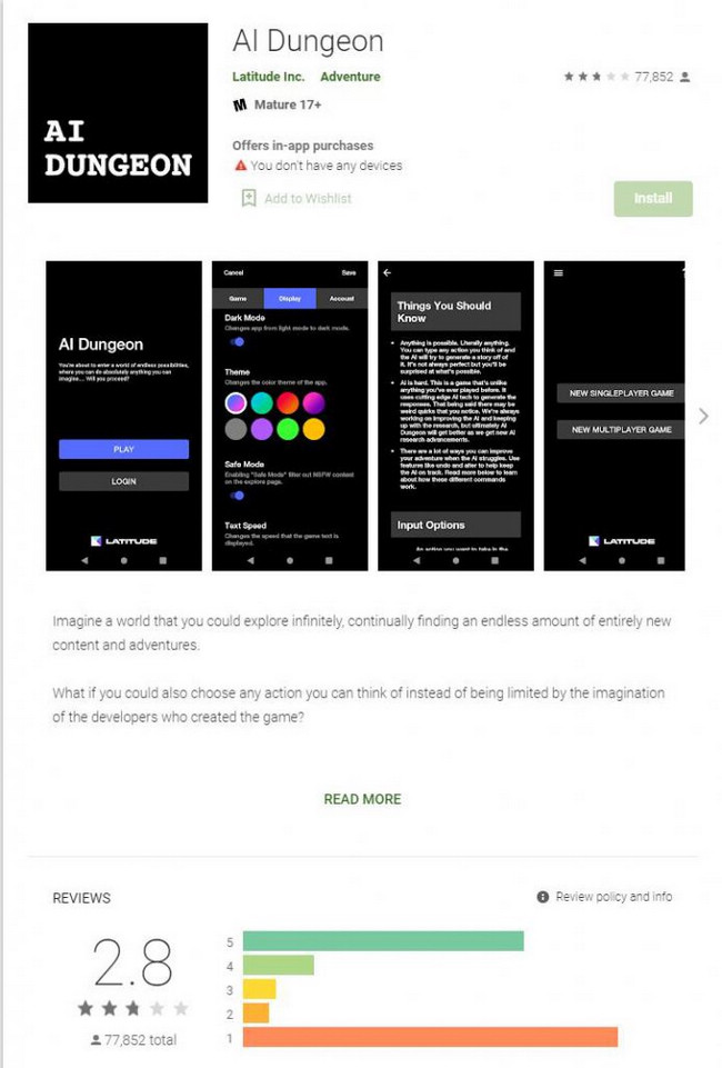 這個(gè)能寫(xiě)游戲的AI被玩家教會(huì)講“葷段子”惹了大禍(圖5)